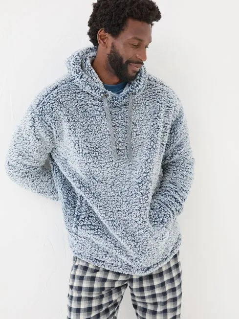 Men Fatface Coats and Jackets Chalk White Sofa Hoodie