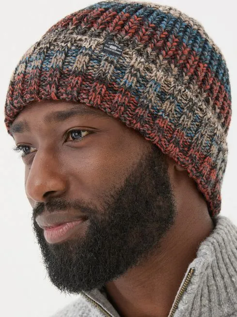 Men Fatface Hats Multi Twist Beanie