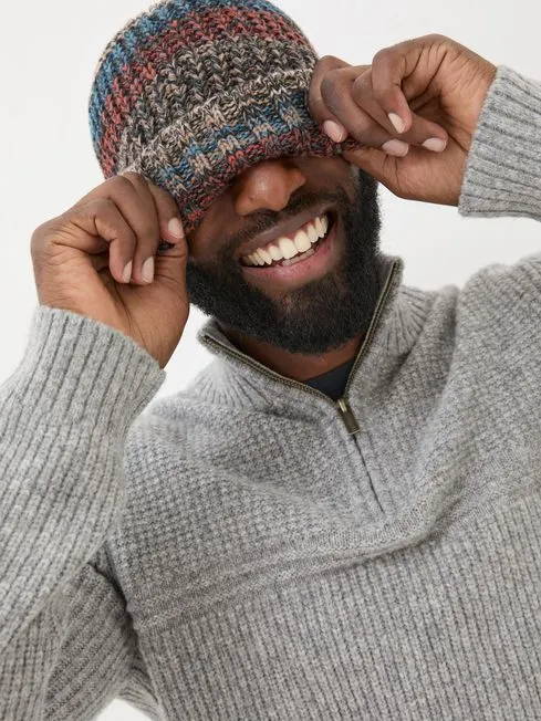 Men Fatface Hats Multi Twist Beanie Men Fatface Hats Multi Twist Beanie