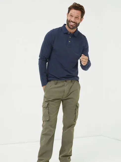 Men Fatface Pants Breakyard Green Cargo Trousers