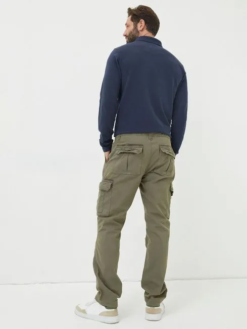 Men Fatface Pants Breakyard Green Cargo Trousers