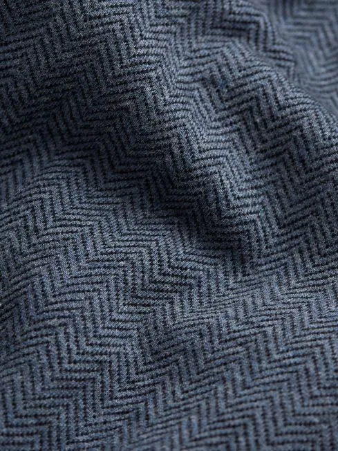 Men Fatface Polo Shirts Navy Herringbone Long Sleeve Polo Shirt Men Fatface Polo Shirts Navy Herringbone Long Sleeve Polo Shirt
