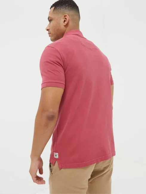 Men Fatface Polo Shirts Pink Pique Polo Shirt Men Fatface Polo Shirts Pink Pique Polo Shirt