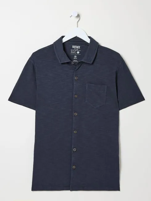 Men Fatface Polo Shirts Truro Navy Blue Jersey Shirt Men Fatface Polo Shirts Truro Navy Blue Jersey Shirt
