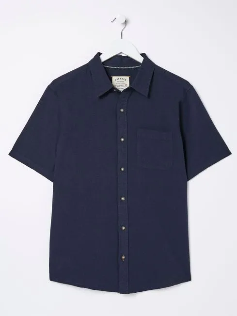 Men Fatface Shirts Blue Bugle Shirt Men Fatface Shirts Blue Bugle Shirt