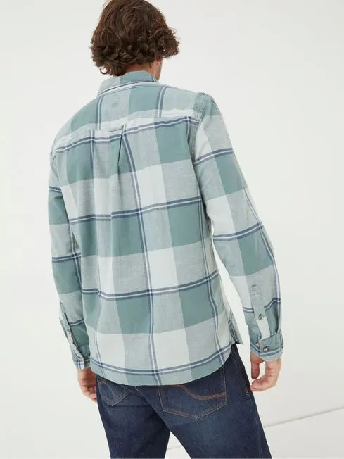 Men Fatface Shirts Green Somerset Check Shirt Men Fatface Shirts Green Somerset Check Shirt
