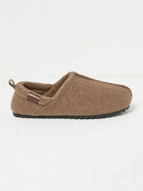 Men Fatface Slippers Frank Oatmeal House Shoes Men Fatface Slippers Frank Oatmeal House Shoes