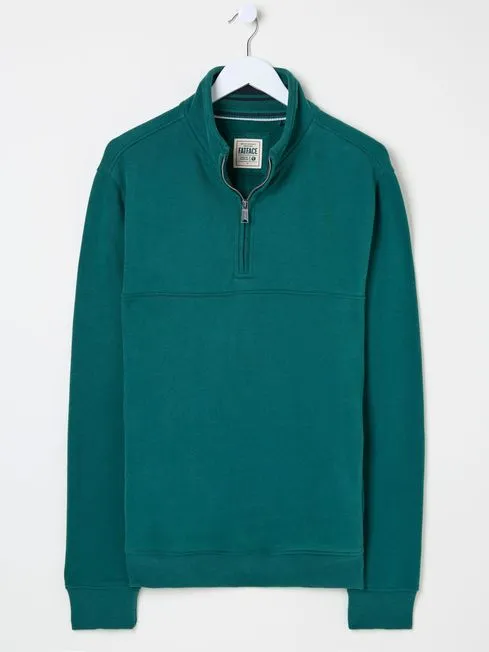 Men Fatface Sweatshirts and Hoodies Dark Teal Brooke Half Neck 100 Cotton Sweatshirt Men Fatface Sweatshirts and Hoodies Dark Teal Brooke Half Neck 100 Cotton Sweatshirt