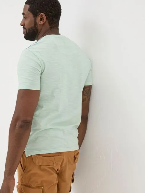 Men Fatface TShirts Aloa Light Green Sea Circle TShirt Men Fatface TShirts Aloa Light Green Sea Circle TShirt