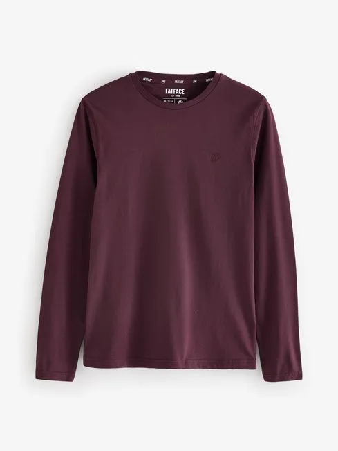 Men Fatface TShirts Burgundy Red Long Sleeve 100 Cotton TShirts 3 Pack Men Fatface TShirts Burgundy Red Long Sleeve 100 Cotton TShirts 3 Pack
