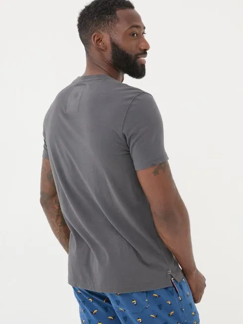 Men Fatface TShirts Washed Black Guinness Process 100 Cotton TShirt Men Fatface TShirts Washed Black Guinness Process 100 Cotton TShirt