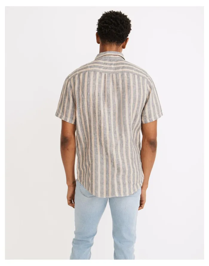 Men Hemp Cotton Perfect Short Sleeve Shirt Heirloom Blue Madewell Shirts Men Hemp Cotton Perfect Short Sleeve Shirt Heirloom Blue Madewell Shirts