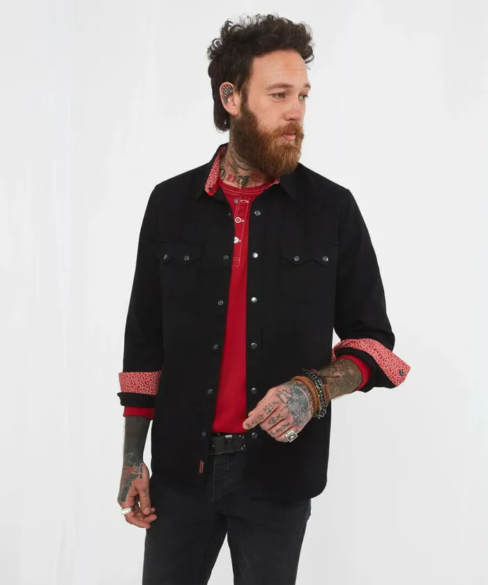 Men Joe Browns On The Road Shirt Black Men Joe Browns On The Road Shirt Black