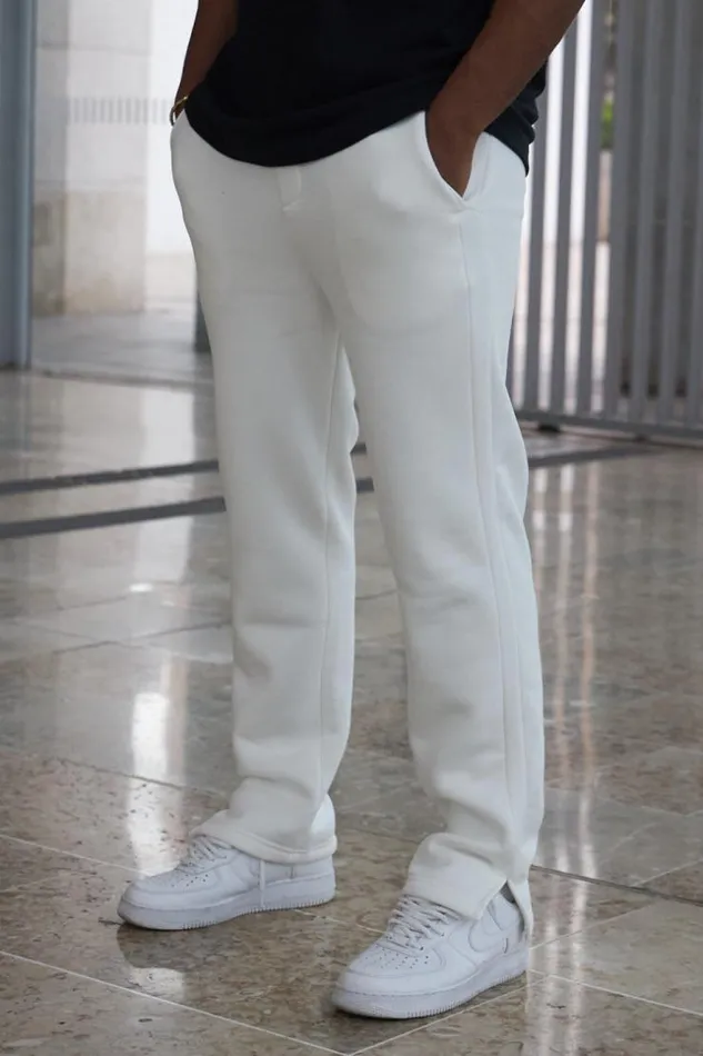 Men Jogging Blanc White Brentiny Paris Jogging Bottoms