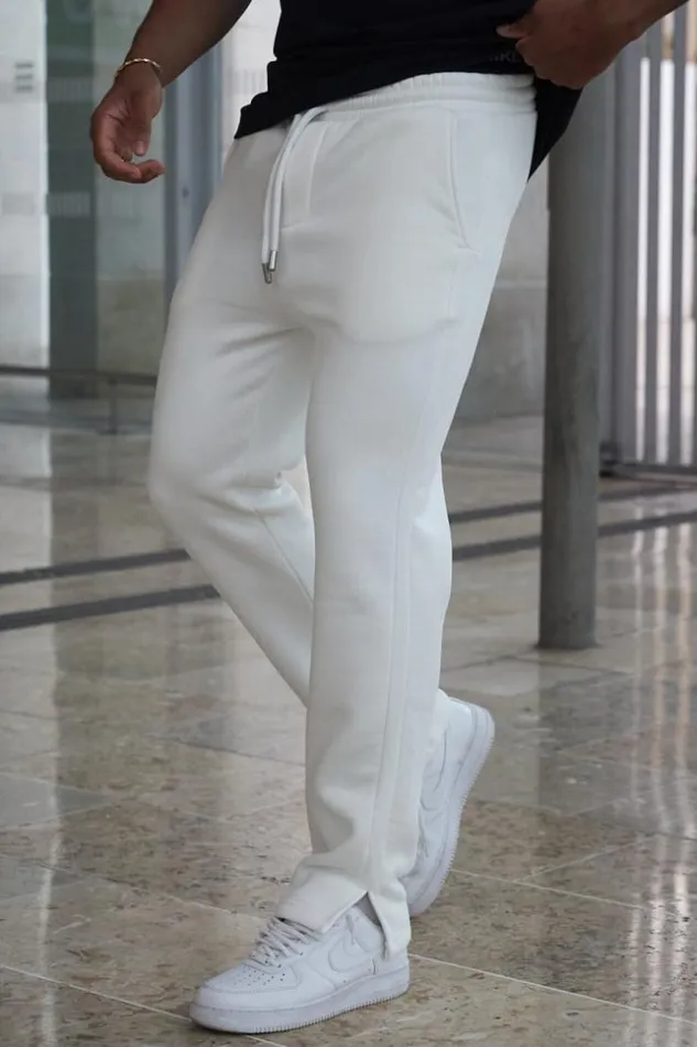 Men Jogging Blanc White Brentiny Paris Jogging Bottoms