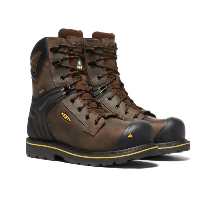Men KEEN Boots CarbonFiber Toe Brown Work Boots 8211 CSA Abitibi II Men KEEN Boots CarbonFiber Toe Brown Work Boots 8211 CSA Abitibi II