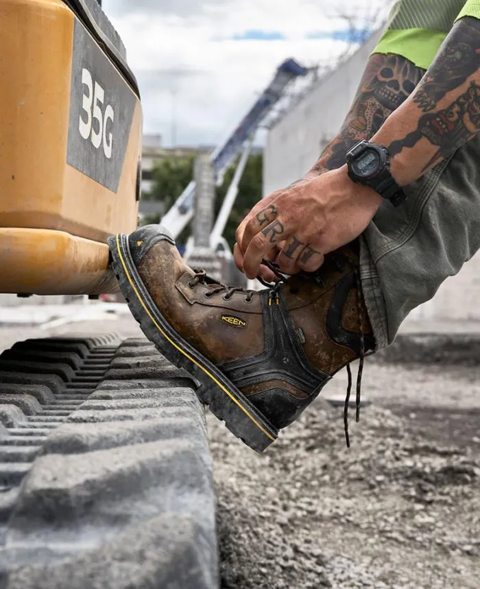 Men KEEN Boots CarbonFiber Toe Brown Work Boots 8211 CSA Abitibi II Men KEEN Boots CarbonFiber Toe Brown Work Boots 8211 CSA Abitibi II