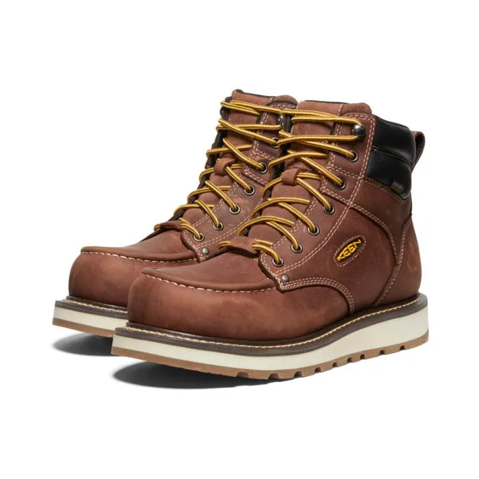 Men KEEN Boots Cincinnati 6quot Waterproof CarbonFiber Toe Work Boot Men KEEN Boots Cincinnati 6quot Waterproof CarbonFiber Toe Work Boot