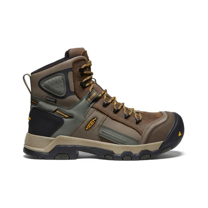 Men KEEN Boots Davenport Mid AL Waterproof Work Boots