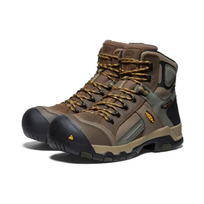 Men KEEN Boots Davenport Mid AL Waterproof Work Boots Men KEEN Boots Davenport Mid AL Waterproof Work Boots