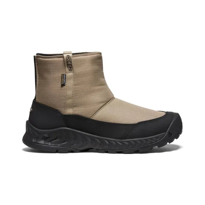 Men KEEN Boots Hood NXIS Pull On Waterproof Brown Boot