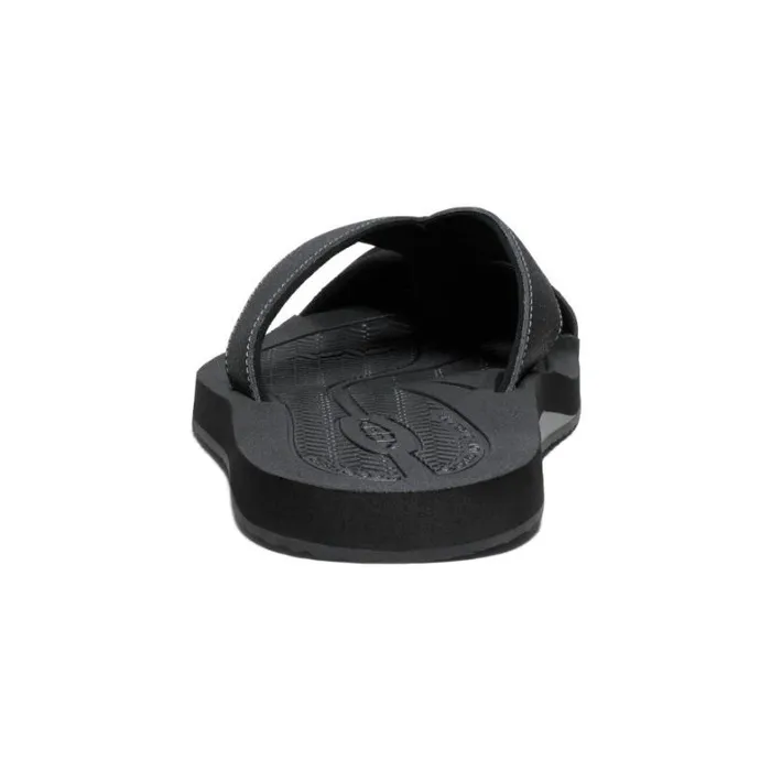 Men KEEN Sandals Barbados BlackSteel Grey Leather FlipFlop Men KEEN Sandals Barbados BlackSteel Grey Leather FlipFlop
