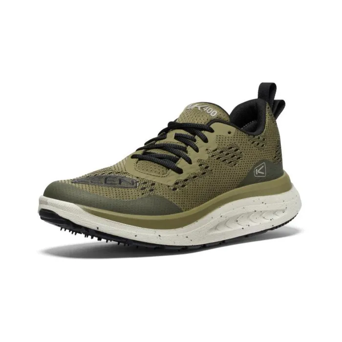 Men KEEN Shoes WK400 Martini OliveBlack Leather Walking Shoe Men KEEN Shoes WK400 Martini OliveBlack Leather Walking Shoe