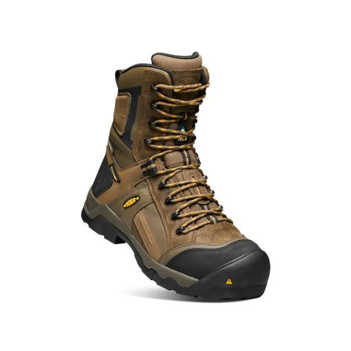 Men KEEN Winter Brown Work Boots 8211 CSA Davenport 8quot 200G Men KEEN Winter Brown Work Boots 8211 CSA Davenport 8quot 200G