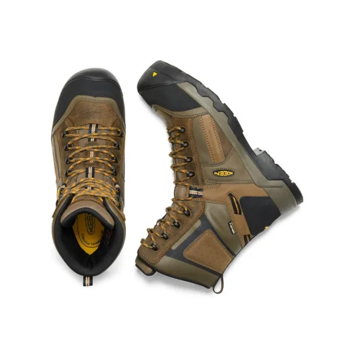 Men KEEN Winter Brown Work Boots 8211 CSA Davenport 8quot 200G Men KEEN Winter Brown Work Boots 8211 CSA Davenport 8quot 200G