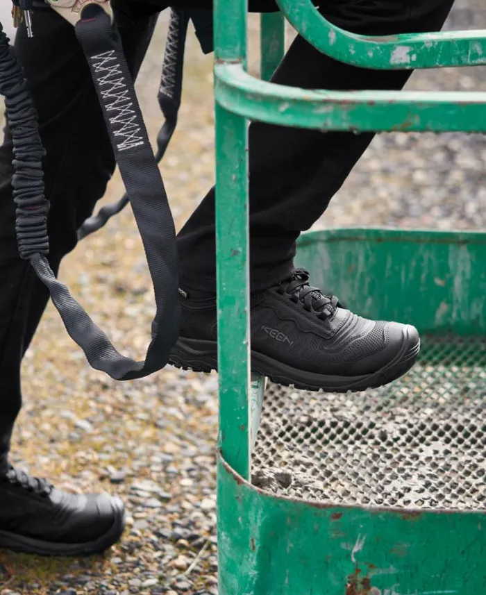 Men KEEN Work Boots and Shoes Black Work Boots Soft Toe 8211 Reno Mid KBF WP Men KEEN Work Boots and Shoes Black Work Boots Soft Toe 8211 Reno Mid KBF WP