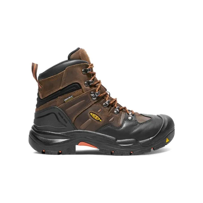Men KEEN Work Boots and Shoes Coburg 6quot Waterproof Work Boots 8211 Steel Toe and American Built