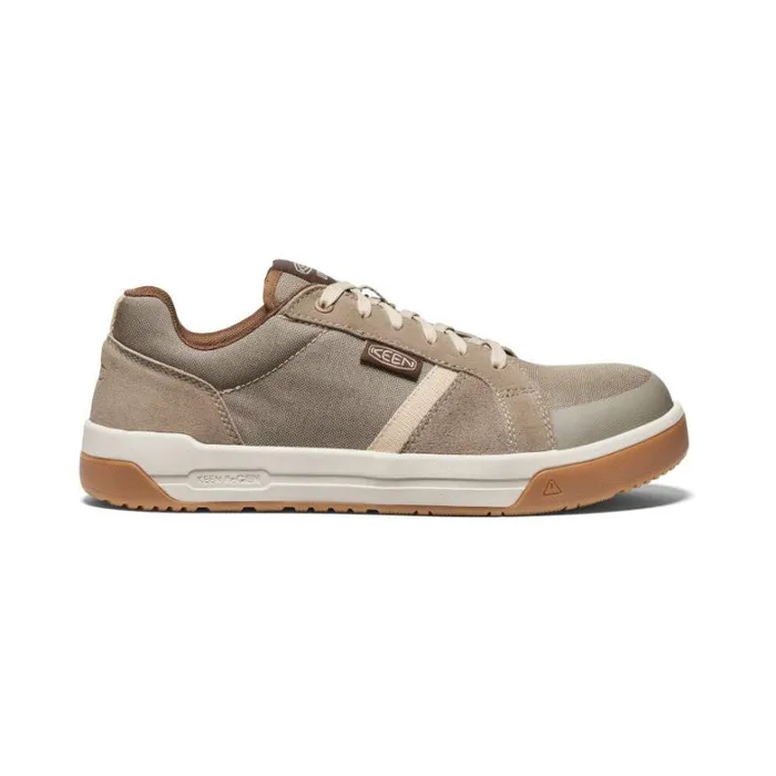 Men KEEN Work Boots and Shoes Kenton CarbonFiber Toe BrindleGum Leather Work Sneaker