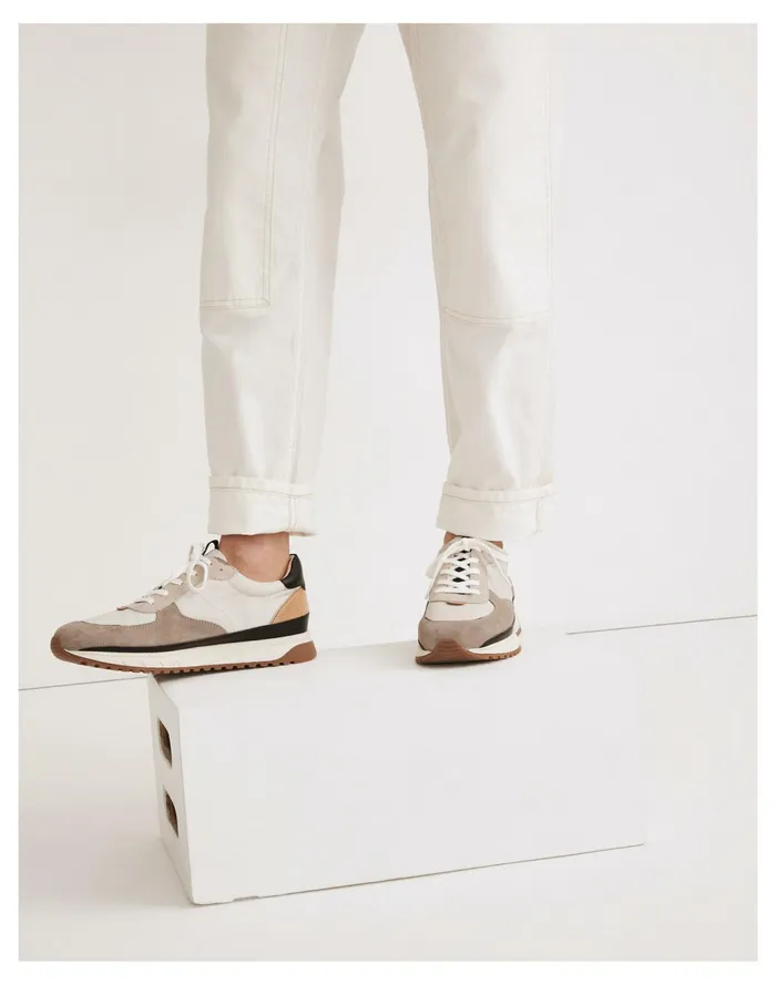 Men Kickoff Trainer Sneakers In Resourced Canvas And Suede Moon Rock Multi Madewell Sneakers Men Kickoff Trainer Sneakers In Resourced Canvas And Suede Moon Rock Multi Madewell Sneakers