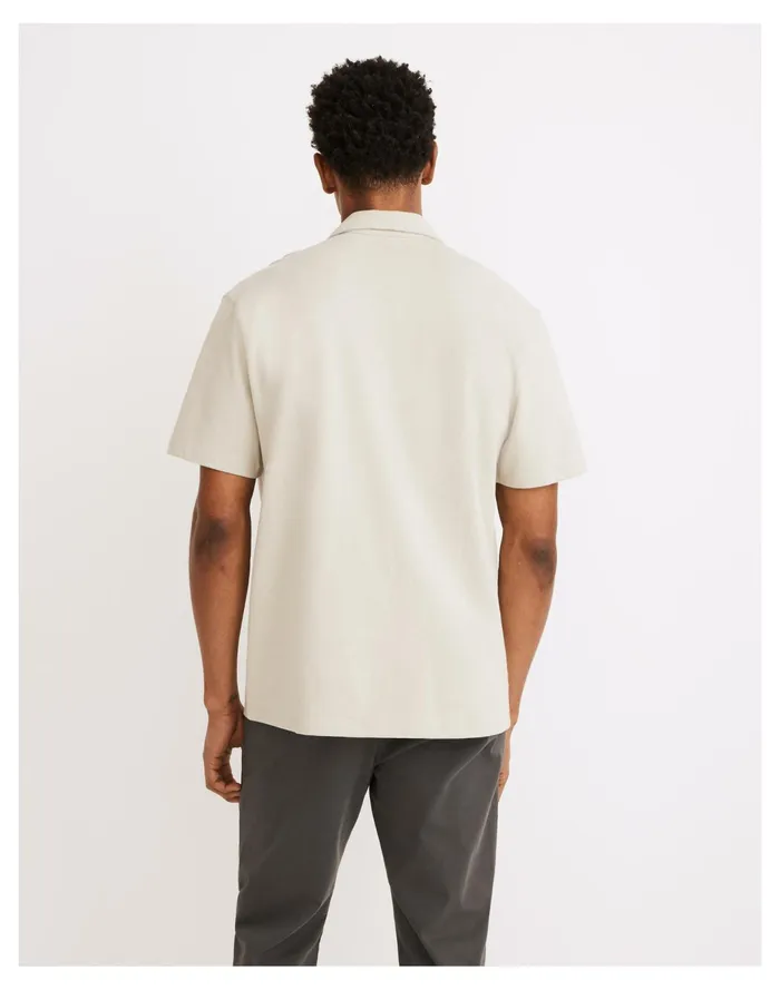 Men Knit Easy Short Sleeve Camp Shirt Sunfaded Sage Madewell Tees Men Knit Easy Short Sleeve Camp Shirt Sunfaded Sage Madewell Tees