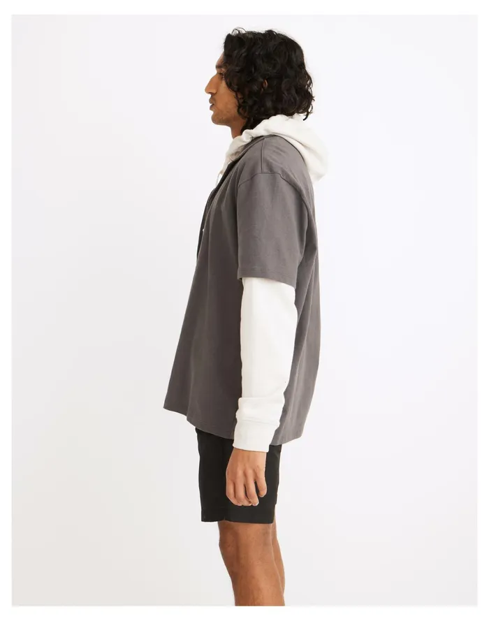 Men Knit Easy Short Sleeve Camp Shirt Thunder Cloud Madewell Tees Men Knit Easy Short Sleeve Camp Shirt Thunder Cloud Madewell Tees