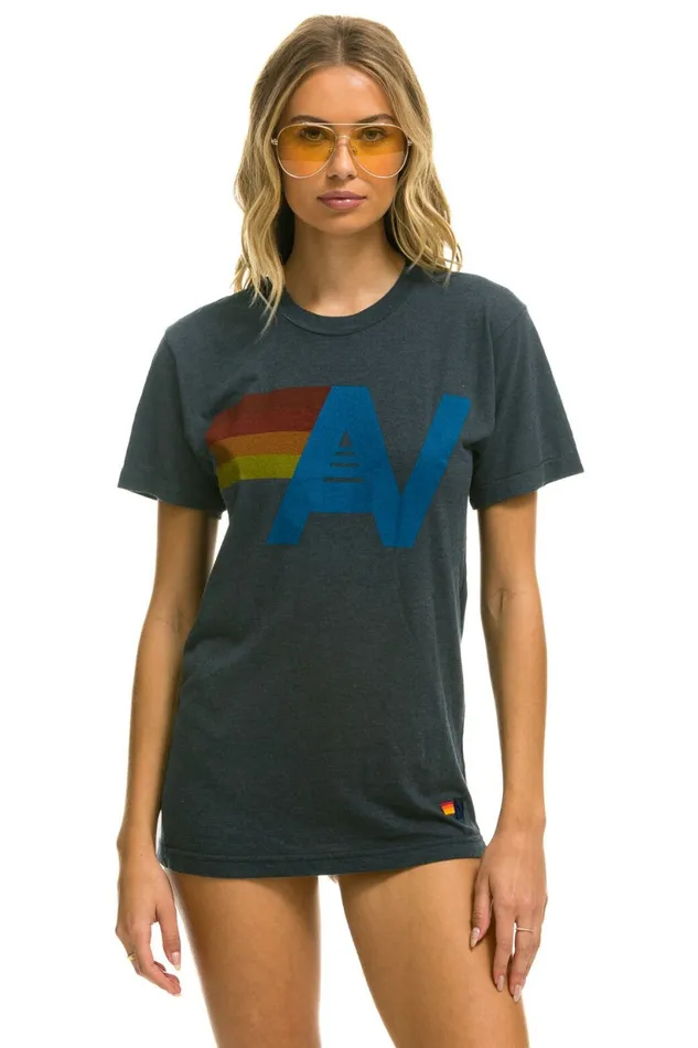 Men LOGO TEE 8211 VINTAGE CHARCOAL Aviator Nation Tees