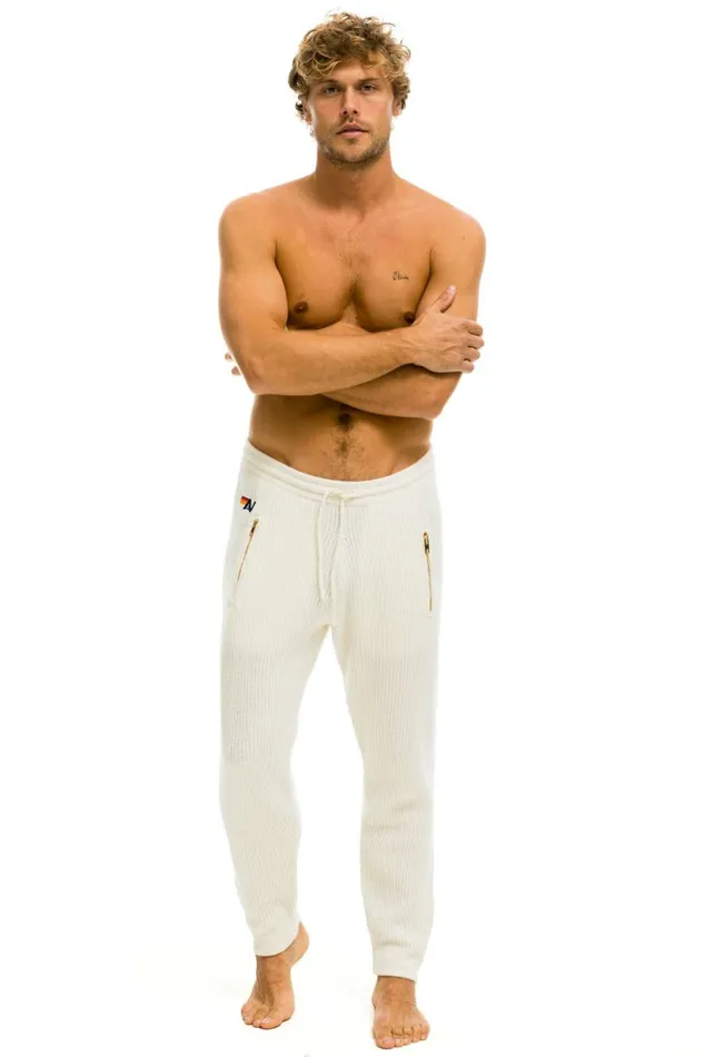 Men MEN039S VINTAGE CABIN CASHMERE SWEATER PANT VINTAGE WHITE Aviator Nation Sweatpants Men MEN039S VINTAGE CABIN CASHMERE SWEATER PANT VINTAGE WHITE Aviator Nation Sweatpants