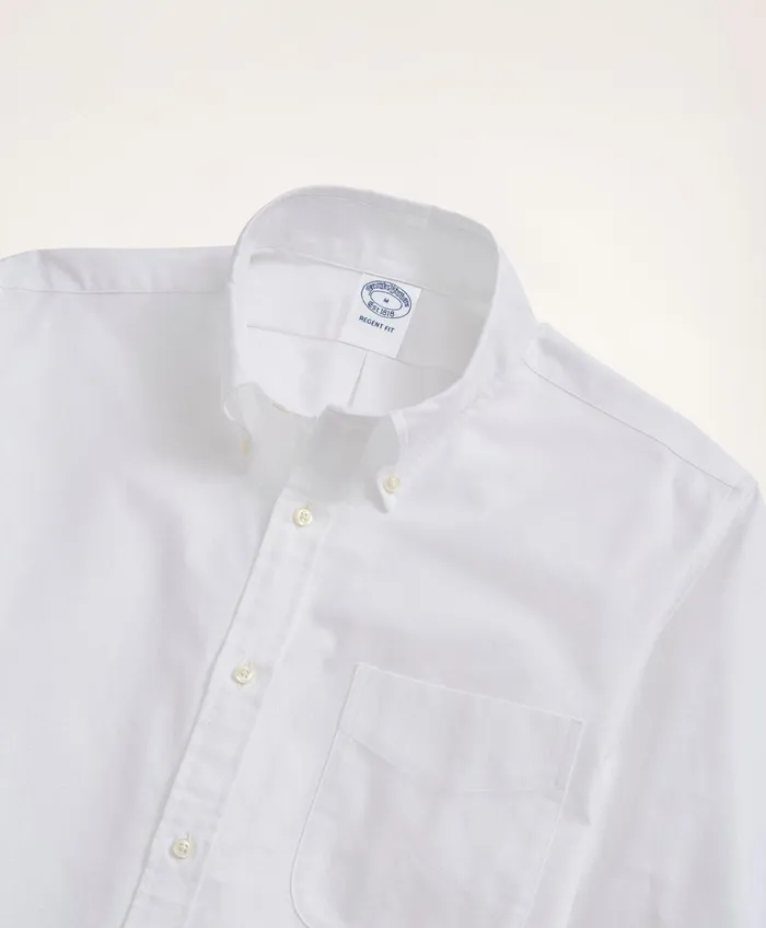 Men Original Polo ButtonDown Oxford Shirt White Brooks Brothers Sport Shirts
