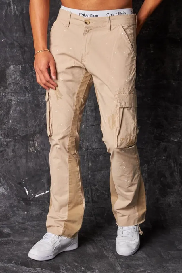 Men Pantalon Cargo Tach Noir Black Brentiny Paris Pants