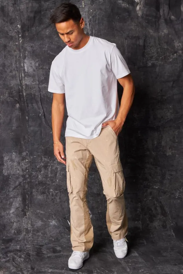 Men Pantalon Cargo Tach Noir Black Brentiny Paris Pants