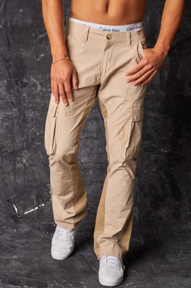 Men Pantalon Cargo Tach Noir Black Brentiny Paris Pants