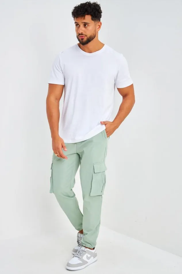 Men Pantalon De Jogging Vert Clair Poches Cargo Rabat Green Brentiny Paris Pants Men Pantalon De Jogging Vert Clair Poches Cargo Rabat Green Brentiny Paris Pants