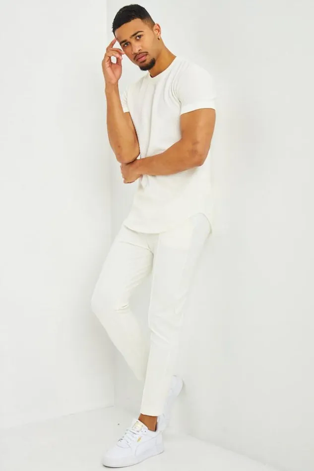 Men Pantalon Pinces Blanc White Brentiny Paris Pants