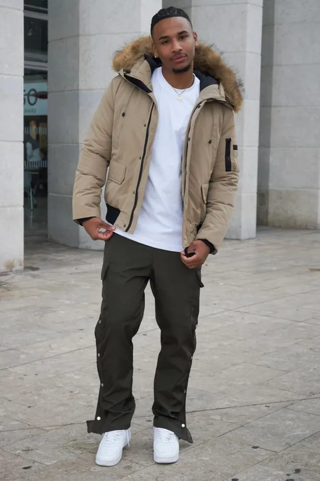 Men Parka BiMatire Beige Capuche En Fourrure Beige Brentiny Paris Parkas And Down Jackets Men Parka BiMatire Beige Capuche En Fourrure Beige Brentiny Paris Parkas And Down Jackets