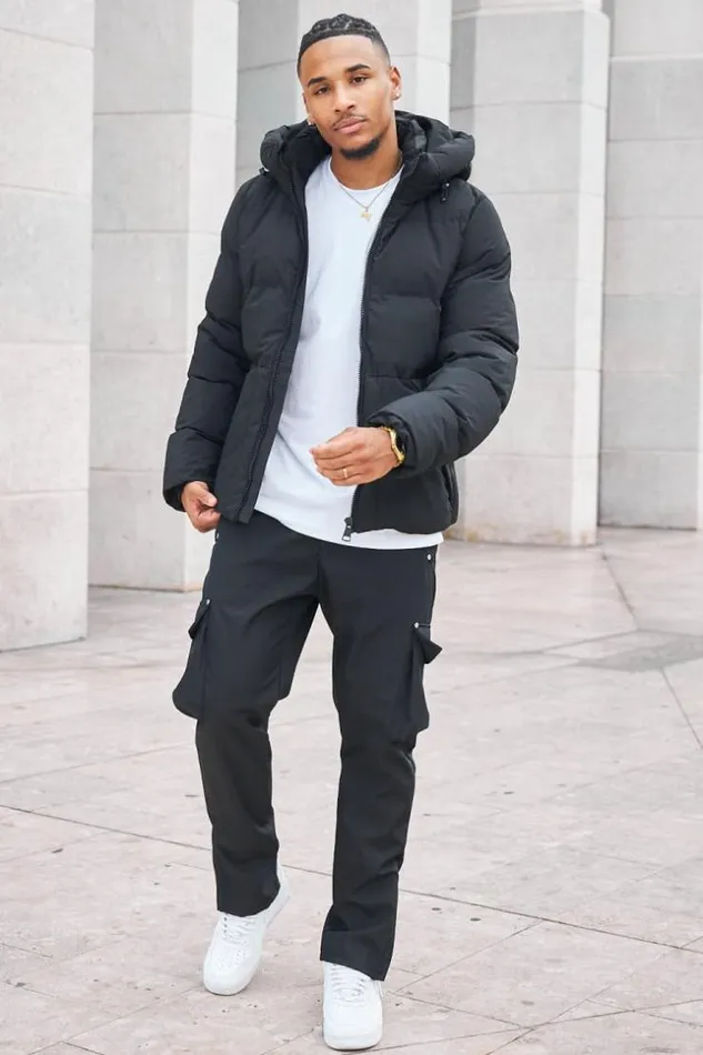 Men Parka Noire Capuche MiLongue Black Brentiny Paris Parkas And Down Jackets Men Parka Noire Capuche MiLongue Black Brentiny Paris Parkas And Down Jackets