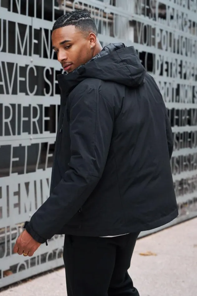 Men Parka Noire Capuche MiLongue Poches Black Brentiny Paris Parkas And Down Jackets Men Parka Noire Capuche MiLongue Poches Black Brentiny Paris Parkas And Down Jackets