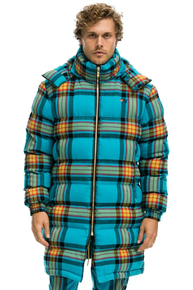 Men PLAID UNISEX LONG TREKKER JACKET 8211 JACKSON PLAID Aviator Nation Outerwear Men PLAID UNISEX LONG TREKKER JACKET 8211 JACKSON PLAID Aviator Nation Outerwear
