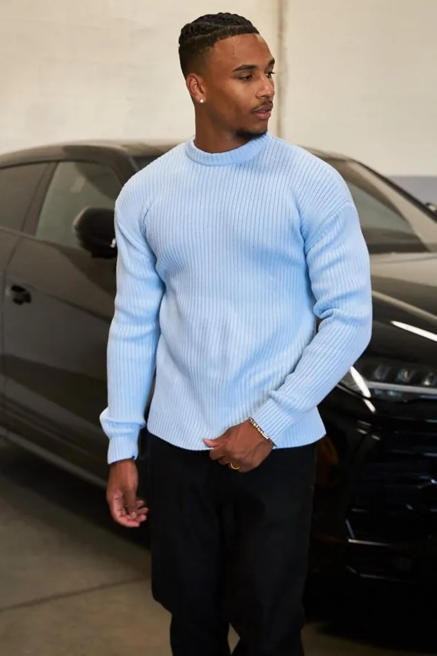 Men Pull Bleu Clair En Maille Col Rond Bleuclair Brentiny Paris Sweatshirts and Pullovers Men Pull Bleu Clair En Maille Col Rond Bleuclair Brentiny Paris Sweatshirts and Pullovers
