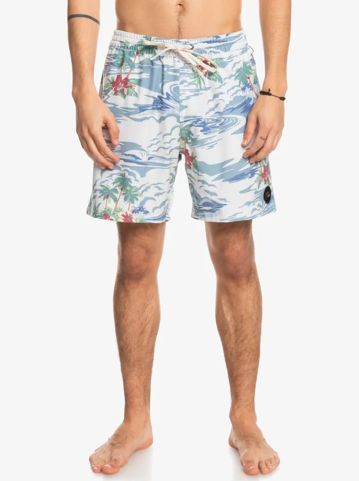 Men Quiksilver Boardshorts Cloud 9 17034 Volleys White Men Quiksilver Boardshorts Cloud 9 17034 Volleys White