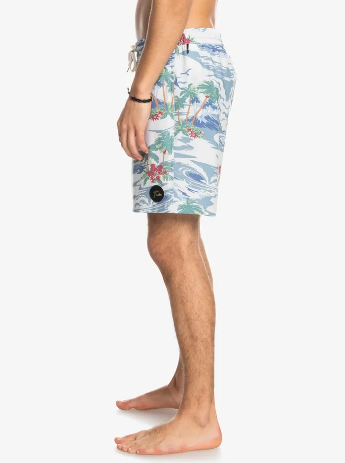 Men Quiksilver Boardshorts Cloud 9 17034 Volleys White Men Quiksilver Boardshorts Cloud 9 17034 Volleys White